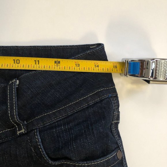 INC International Concepts Jeans Low RISE SZ 2 Bootleg Dark Wash Stretch - Picture 7 of 10